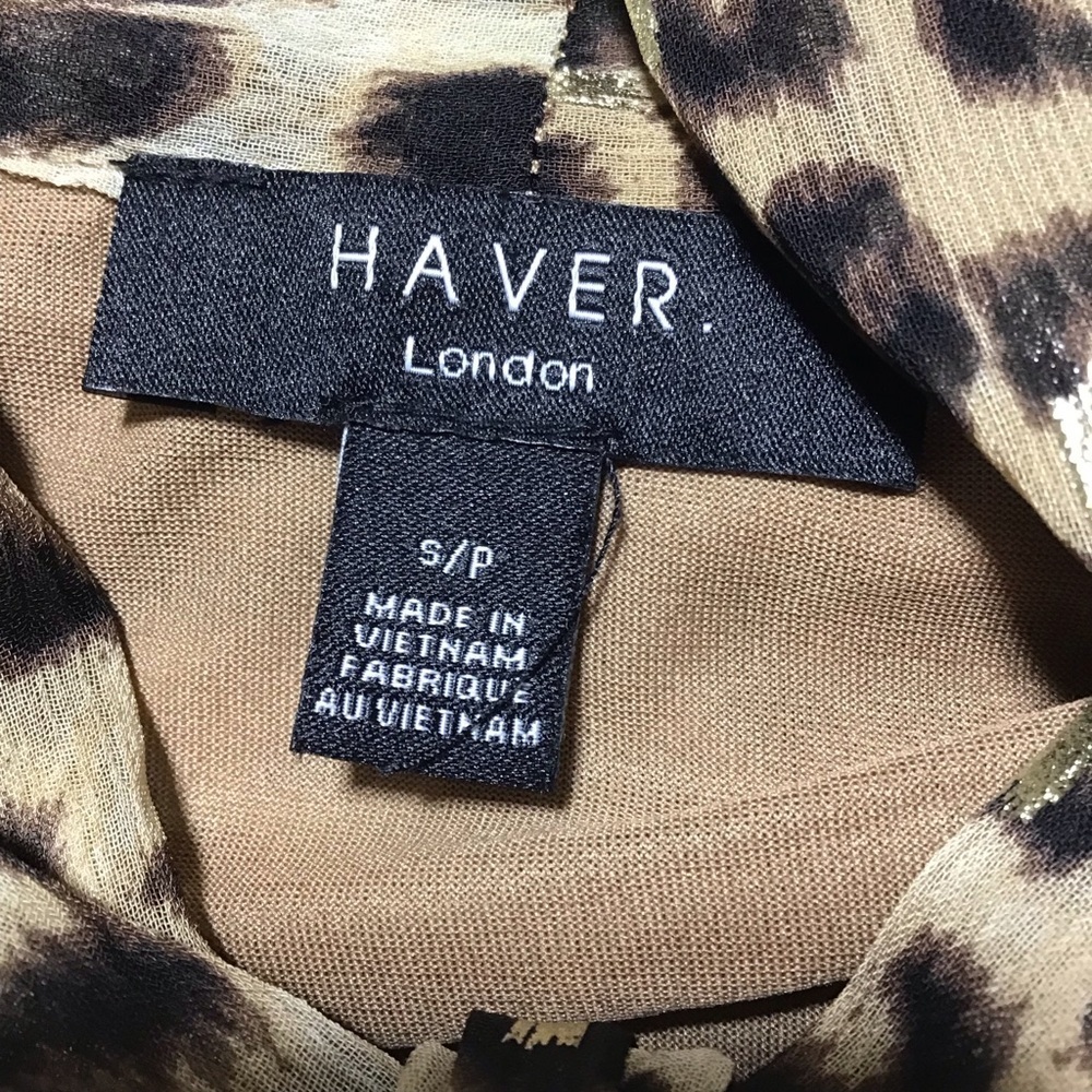 Haver  Animal Print Sheer Blouse - Picture 8 of 13